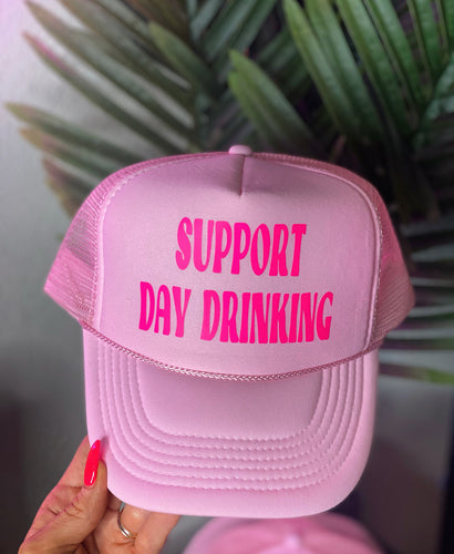 Support Day Drinking - Pink/Pink