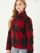 Load image into Gallery viewer, Teddy Plaid Pullover